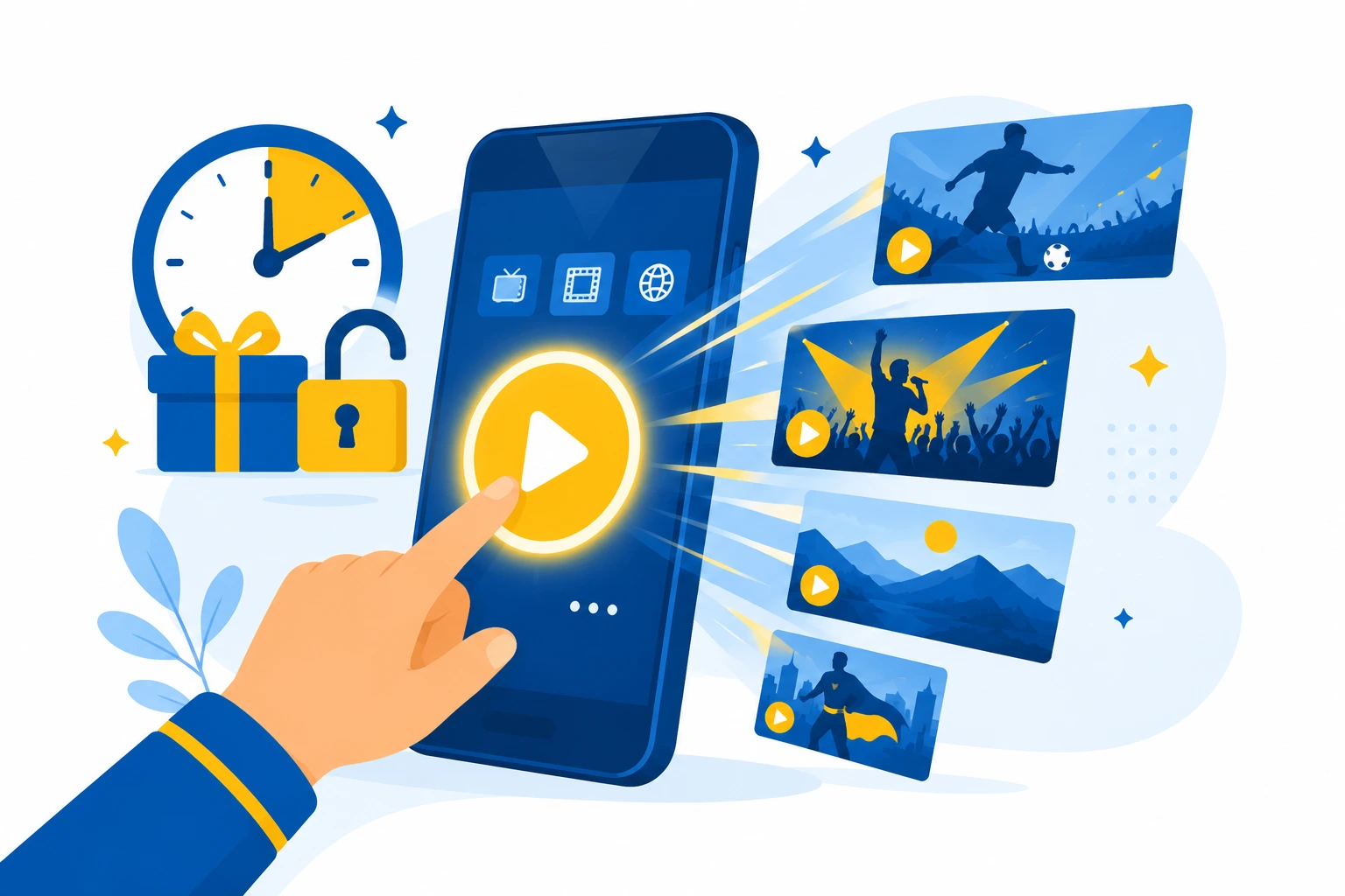 Starta ett gratis IPTV-test i 4 timmar med full tillgång på mobilen