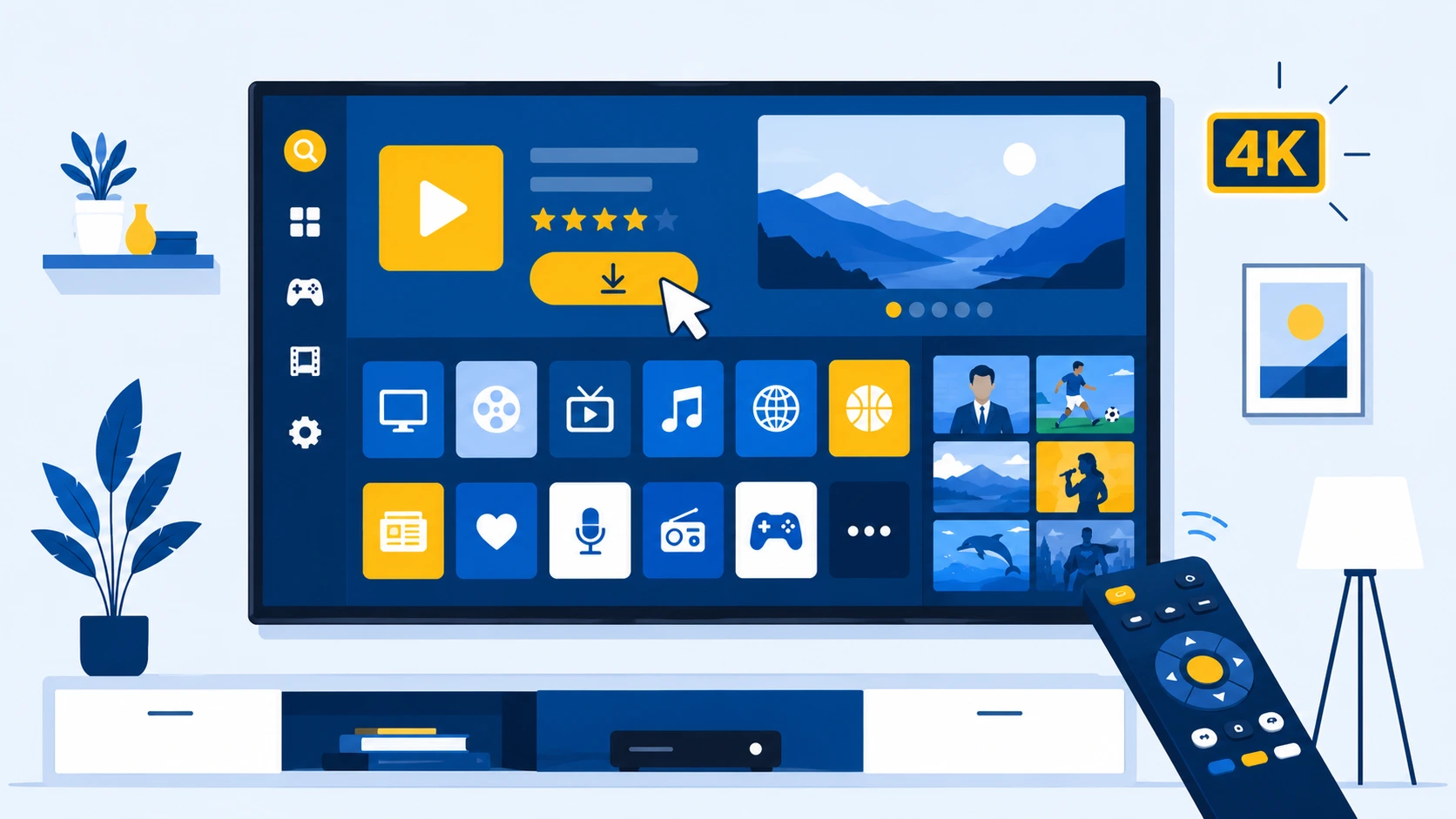 Installera IPTV på en Samsung eller LG Smart TV utan extra box