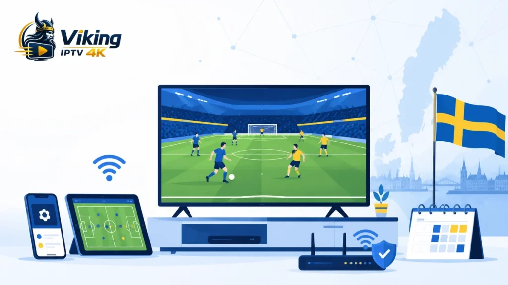 Premier League och internationell fotboll på smart-tv, mobil och surfplatta med matchkalender